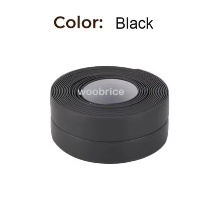 1 Roll PVC Sealing Strip Tape for Bathroom Bath Toilet Kitchen Caulk Tape Self Adhesive Waterproof Wall Sticker Mold Proof Tapes